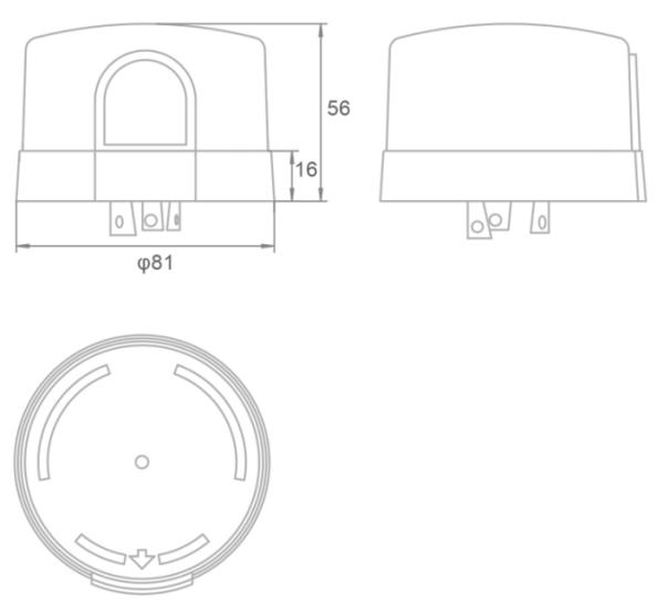 twist lock photocontrol jl 217 digital electronic photocell for street lighting, garden lighting