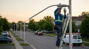 photocell installation