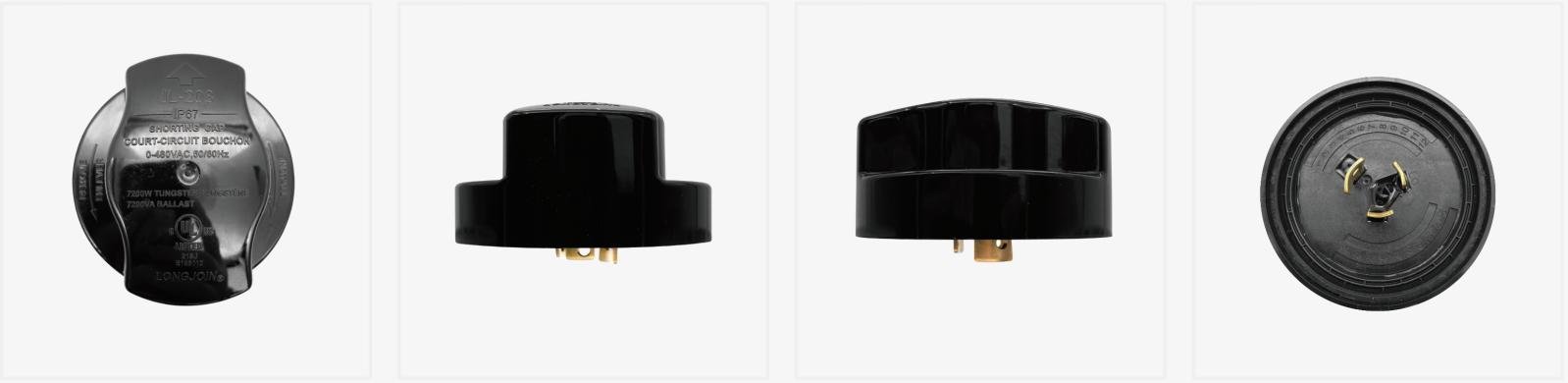 JL-208-IP67 shorting cap top side and contact views