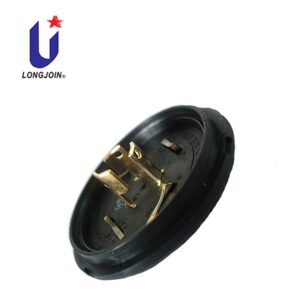 Long-Join JL-241J NEMA photocontrol base showing housing and electrical contact terminals